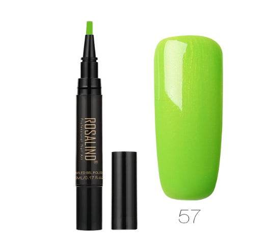 5ml Solid Color Nail Art Pen - Easy Application in 58 Vibrant Shades - Buy Center