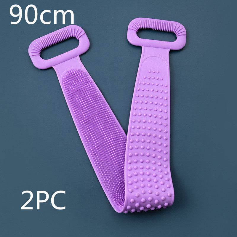 Premium Bath Towel Silicone Rubbing Back Towel - Double-Sided Comfort - Buy Center