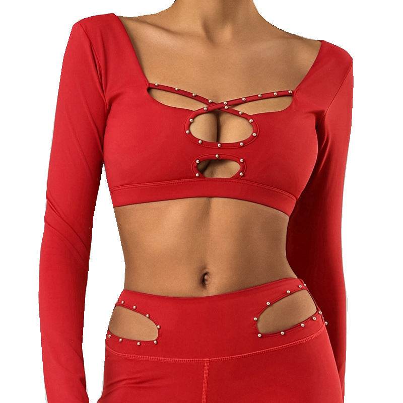 Buycenter Women's Long Sleeve Workout Top - High Elastic Quick-Drying Design - Buy Center