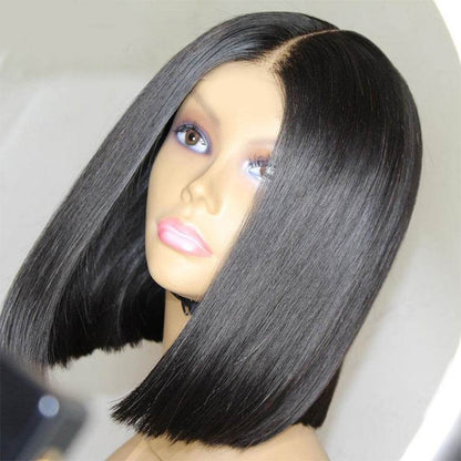 Women's Short Straight Hair Wig - Chic 33cm, Heat-Resistant Styling - Buy Center