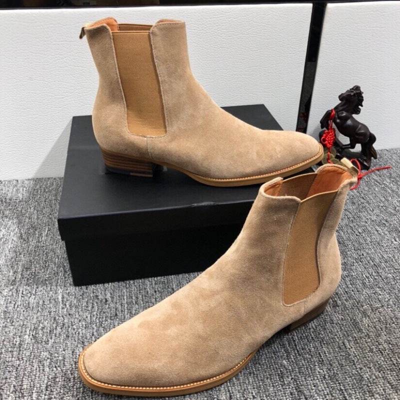 Men's Buckskin Martin Boots - Stylish All-Match Design for Winter 2025 - Buy Center