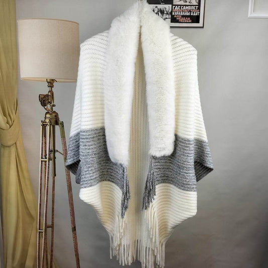 Fashion Personalized Knitted Cardigan Coat - Luxurious Warm Cashmere Wrap - Buy Center
