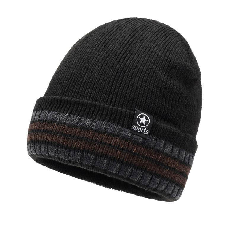 Stylish Winter Knitted Hat - Retro Dome Crown, Windproof Acrylic Cap - Buy Center