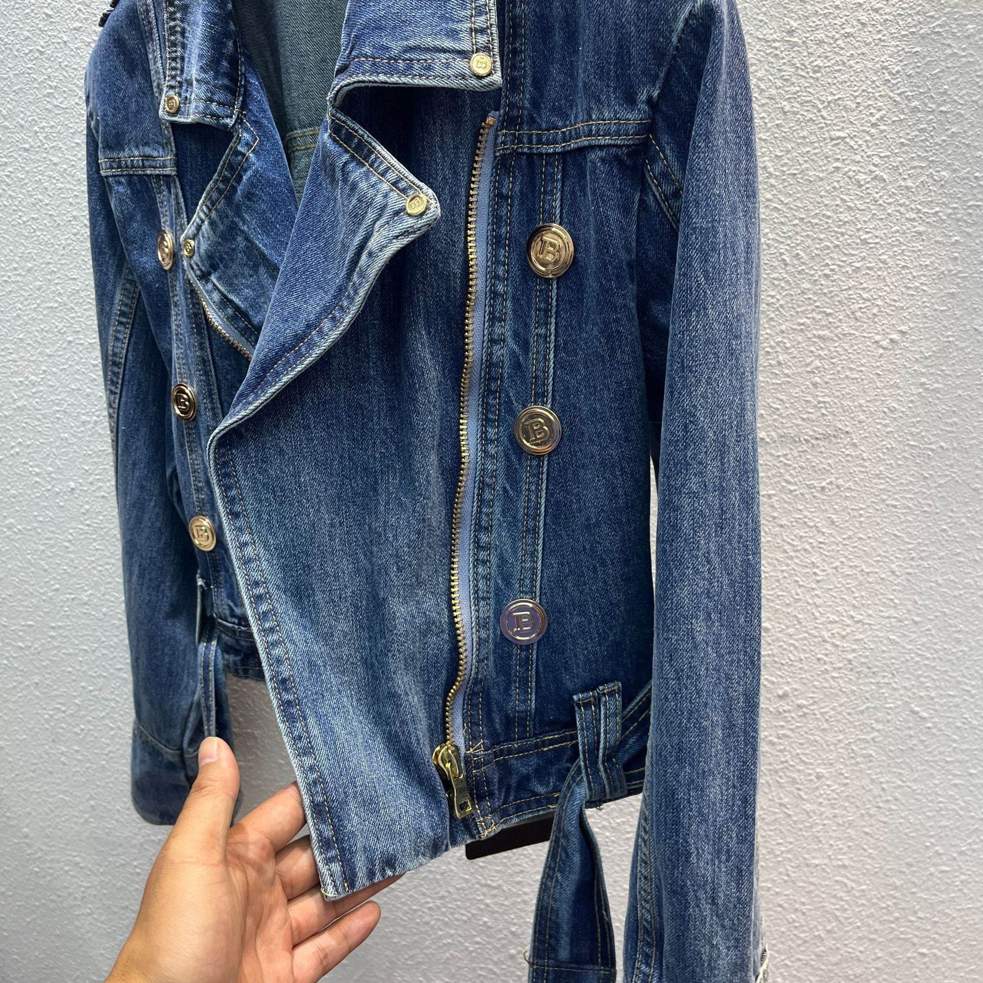 Popular Korean Style Denim Coat - Loose Fit Street Fashion Outerwear - Buy Center