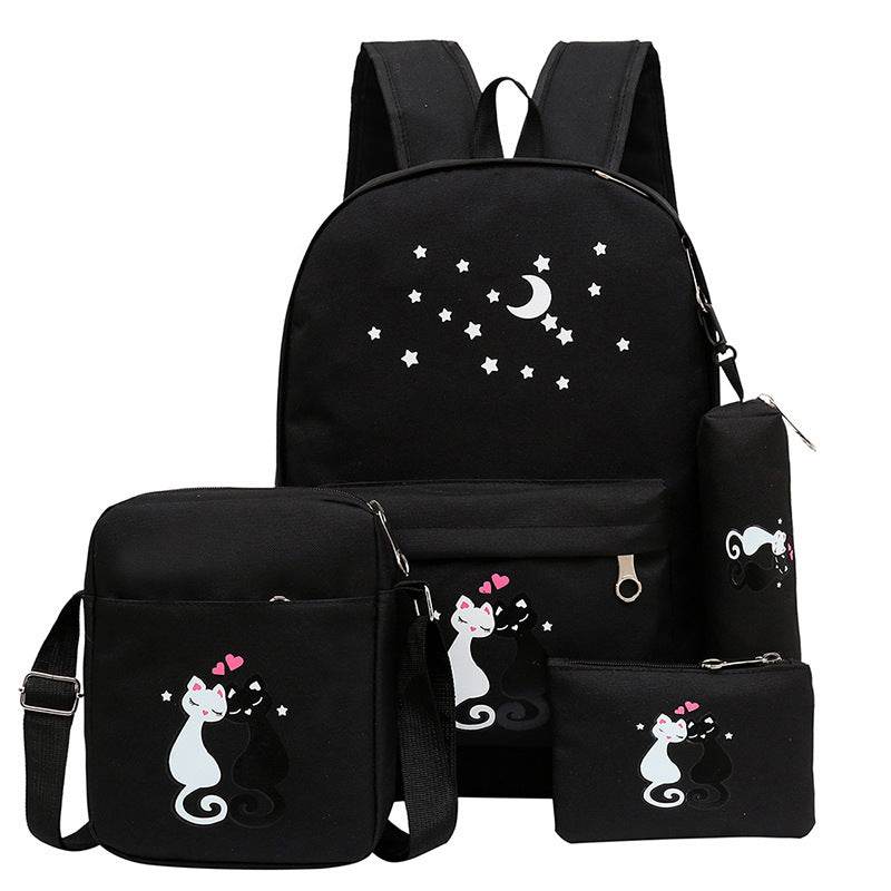 Stylish Children's Cartoon Canvas Bag - Durable & Waterproof for Girls - Buy Center