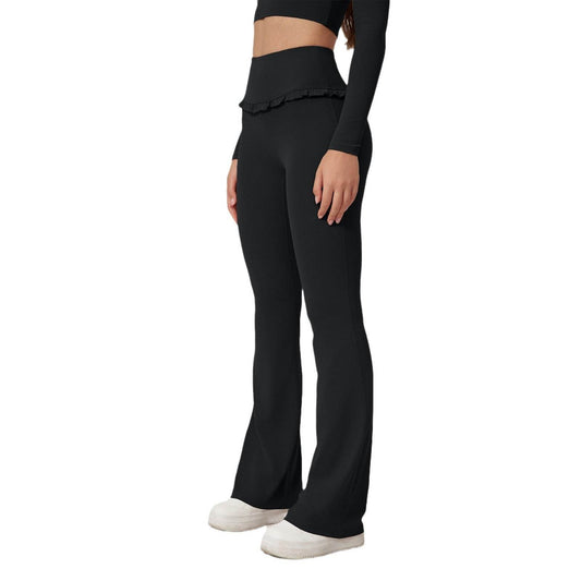 High Waist Lace Yoga Pants - Stylish Hip Lift Leggings for Fitness 2025 - Buy Center