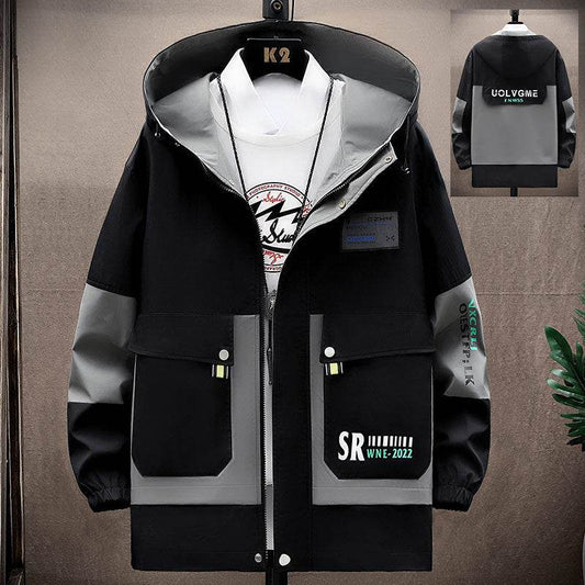Trendy Hooded Overalls for Teens - Spring & Autumn Slim Fit Style - Buy Center