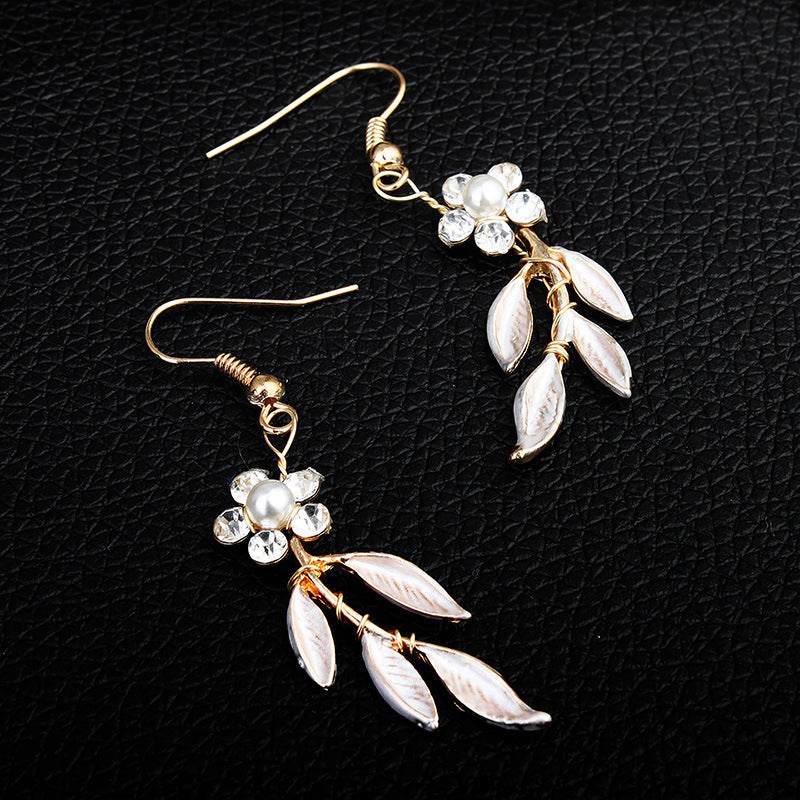 European-American Bridal Jewelry Set - Elegant 3-Piece Earrings & Necklace - Buy Center