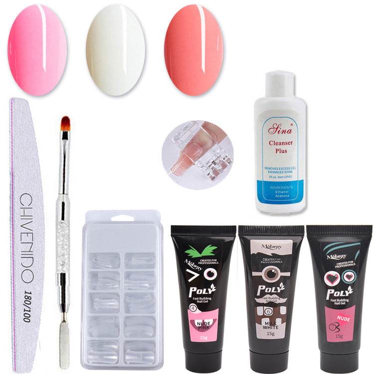Nail Art Solid Extension Glue Set - Multi-Purpose & 4 Color Options - Buy Center