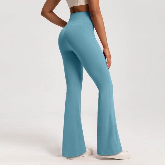 Fleece-Lined High Waist Bell-Bottom Pants - Stylish Wide Leg Design - Buy Center