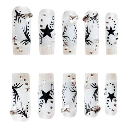 Women's Fashion Rhinestone Patch Nails - Glamorous Nail Decorations 2025 - Buy Center