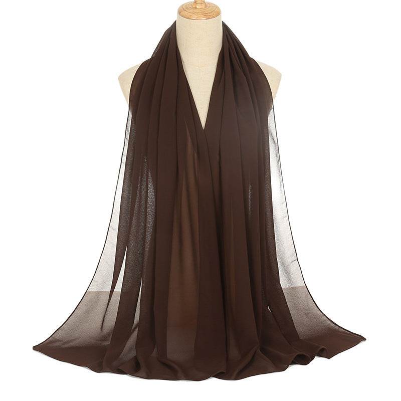 Pearl Chiffon Bubble Scarf - Women's Lightweight Summer Elegance - Buy Center