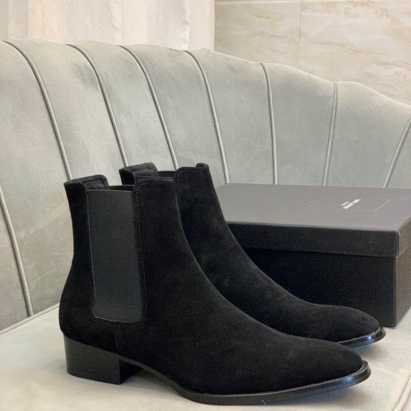 Men's Buckskin Martin Boots - Stylish All-Match Design for Winter 2025 - Buy Center