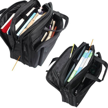 Large Capacity Men's Canvas Briefcase - Stylish, Durable, Modern Design - Buy Center