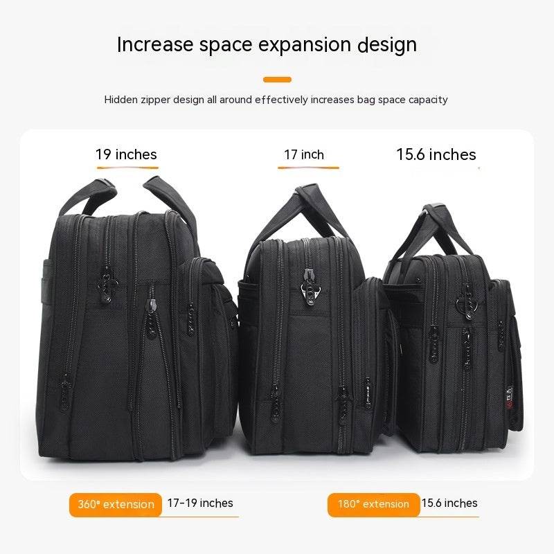 Large Capacity Men's Canvas Briefcase - Stylish, Durable, Modern Design - Buy Center