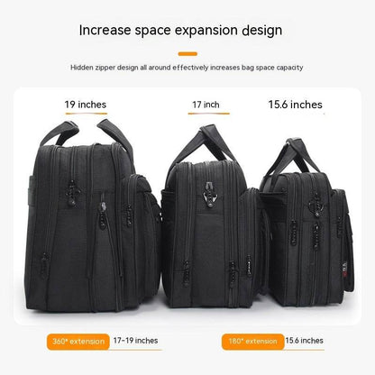 Large Capacity Men's Canvas Briefcase - Stylish, Durable, Modern Design - Buy Center