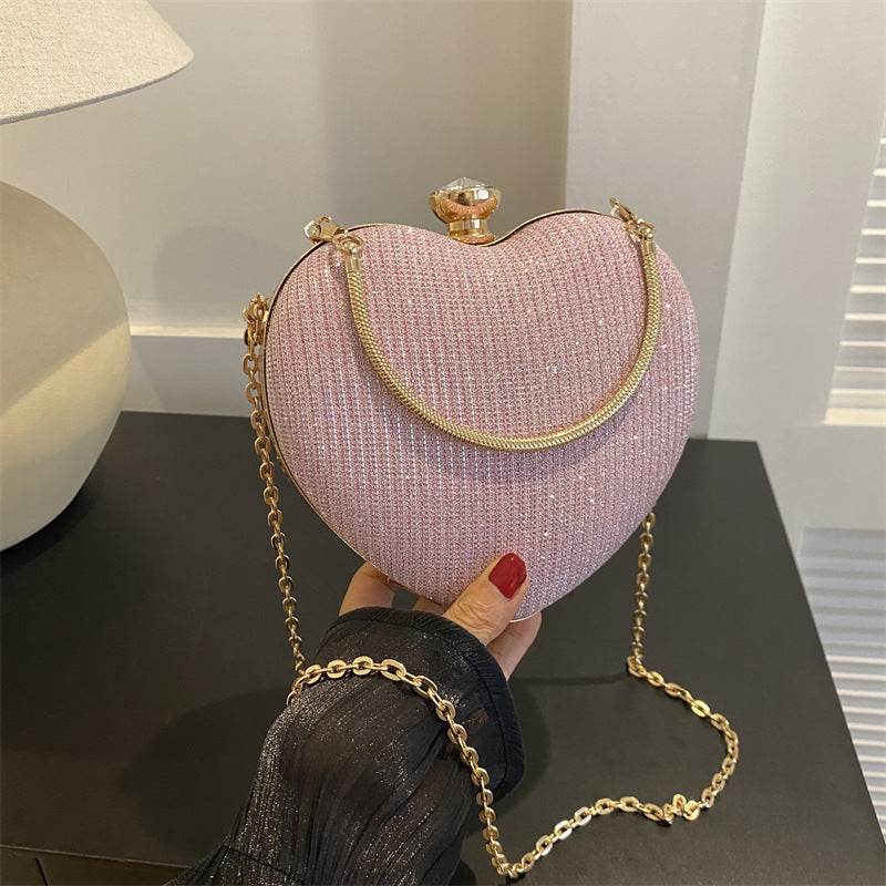 Love Chain Crossbody Handbag - Stylish Sequin Design for Valentine’s Day - Buy Center
