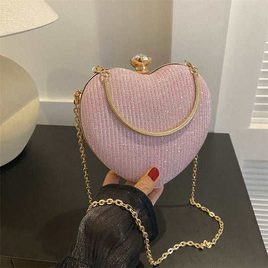 Love Chain Crossbody Handbag - Stylish Sequin Design for Valentine’s Day - Buy Center
