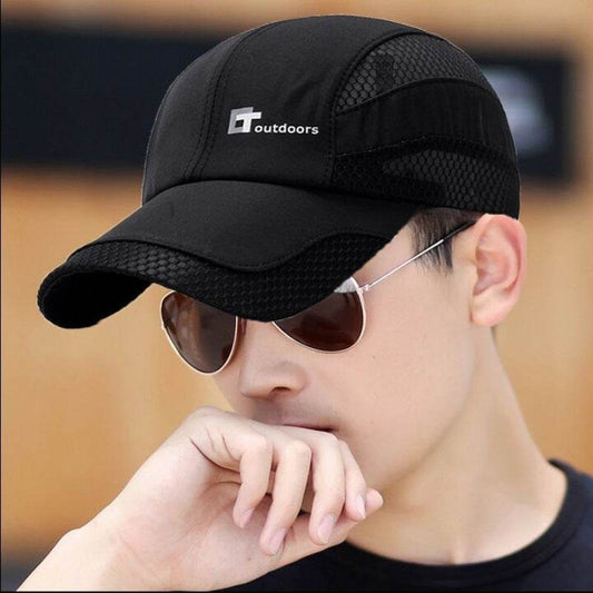 Buycenter Quick-Drying Sun Hat - Adjustable Cotton Baseball Cap for Men - Buy Center