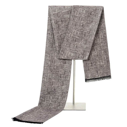 Stylish Men's Brushed Scarf - Trendy Autumn Winter Fashion Accessory - Buy Center