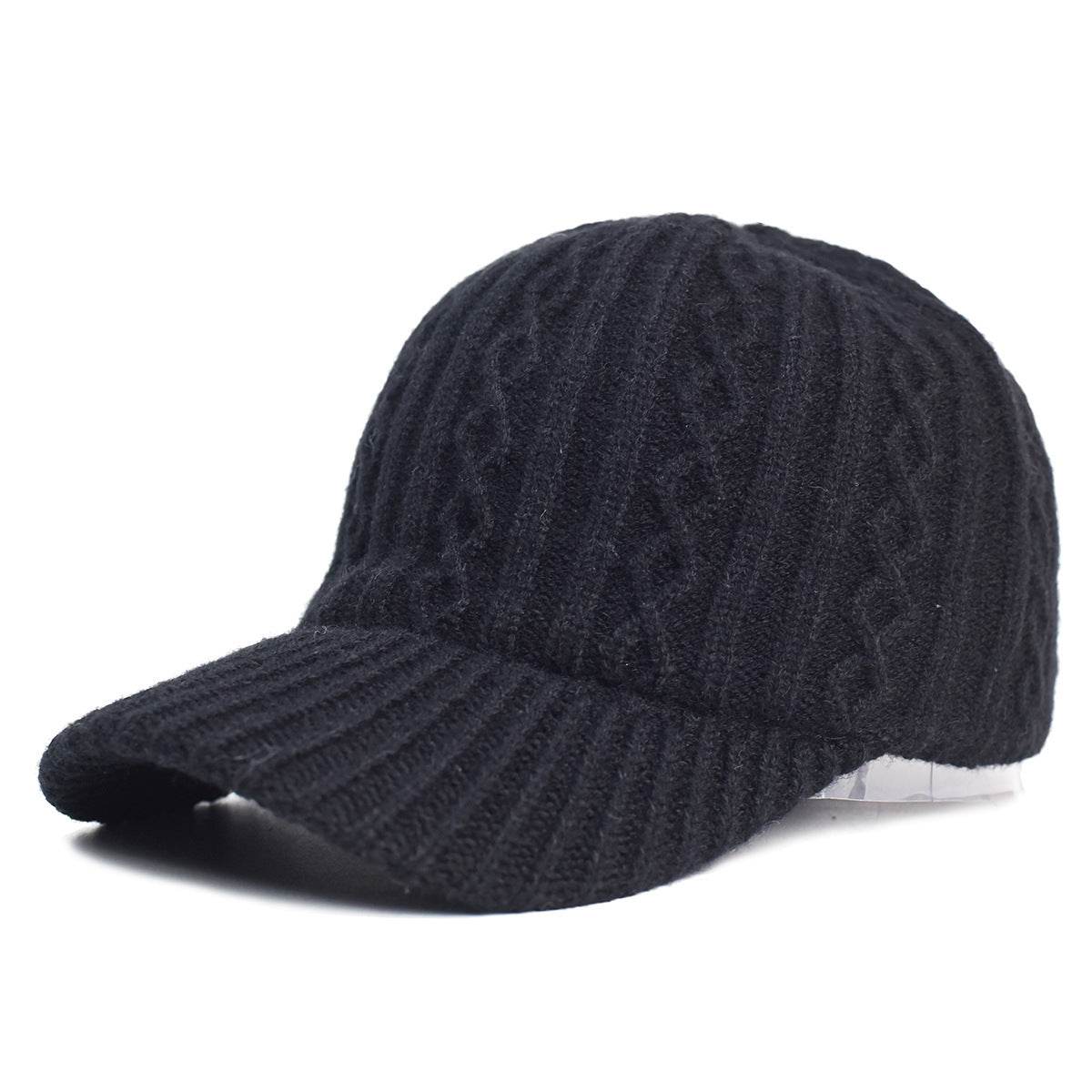 Stylish Knitting Wool Baseball Cap - Warm, Breathable Winter Accessory - Buy Center