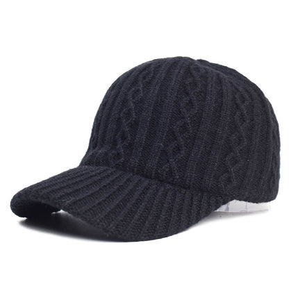 Stylish Knitting Wool Baseball Cap - Warm, Breathable Winter Accessory - Buy Center