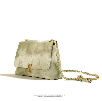 Elegant Texture Chain Crossbody Bag - Stylish Small Square Evening Bag - Buy Center