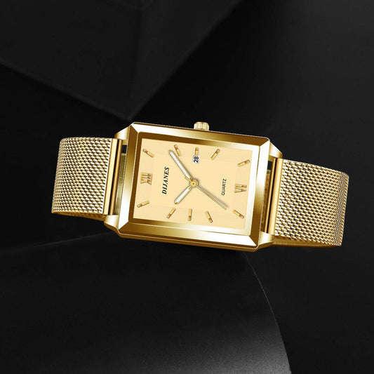 Buycenter Business Men's Casual Quartz Watch - Stylish Square Design - Buy Center