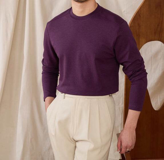 Buycenter Slim Fit Casual Base Shirt for Men - Solid Color Options Available - Buy Center