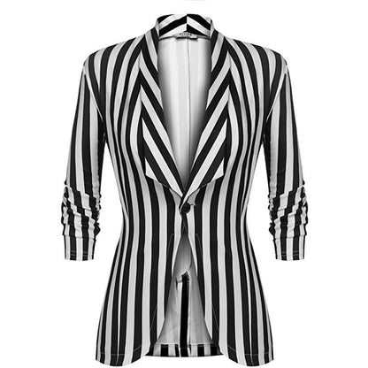 Buycenter Cropped Casual Jacket - Slim Fit 3/4 Sleeve Fashion - Buy Center