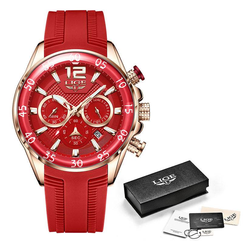 Quartz Men's Waterproof Sports Watch - Multi-Function, Stylish Colors - Buy Center