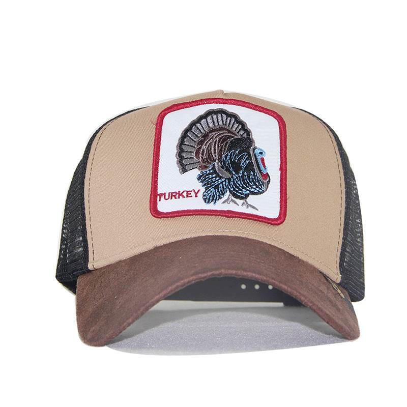 Buycenter Retro Cartoon Men's Cotton Mesh Hat - Animal Pattern Style - Buy Center