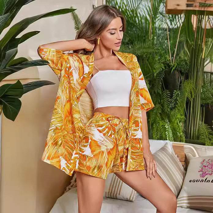 Women's Boho 2-Piece Shirt - Hand-Painted Casual Style for 2025 - Buy Center