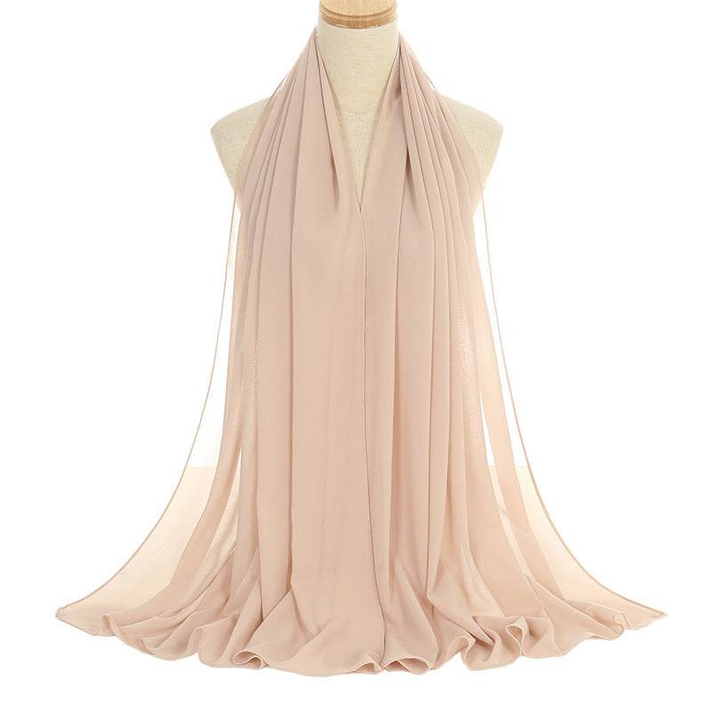 Pearl Chiffon Bubble Scarf - Women's Lightweight Summer Elegance - Buy Center