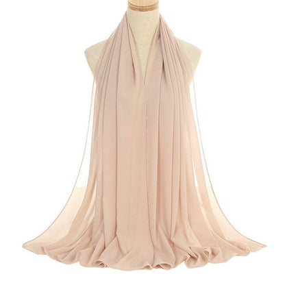 Pearl Chiffon Bubble Scarf - Women's Lightweight Summer Elegance - Buy Center