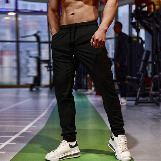Workoutwolf Men's Ice Silk Sports Pants - Quick-Dry & High Elasticity 2025 - Buy Center
