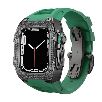 Buy Center Diamond-Studded Watch Strap - Men's Sports Watch Accessory - Buy Center