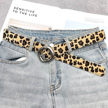 Stylish Leopard & Snake Print Belt - Trendy PU Leather Accessory 2025 - Buy Center