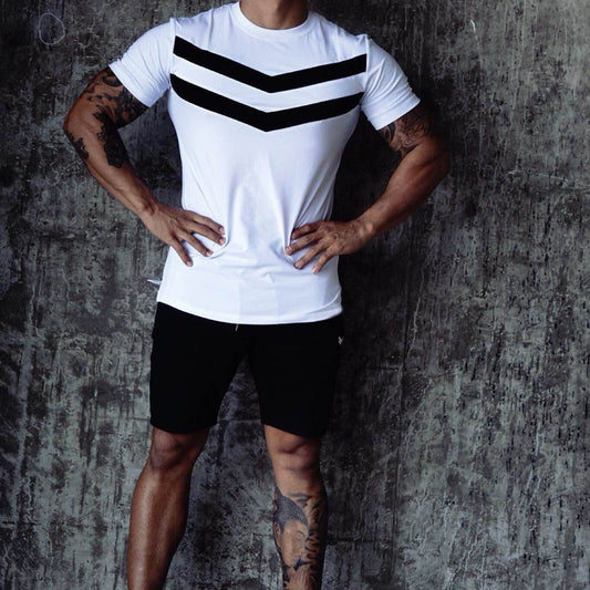 Buycenter Sports Fitness Training T-Shirt - Short Sleeve Cotton Design - Buy Center