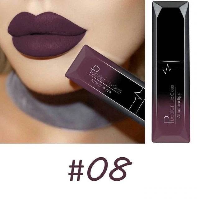 Makeup Matte Lip Gloss Lipstick - Long-Lasting, Waterproof, 21 Colors - Buy Center