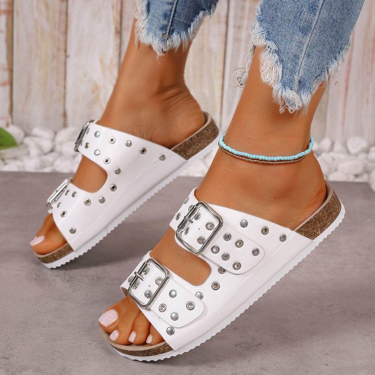 Buycenter Women's Thick-Soled Slippers - Casual Beach Shoes for Plus Size - Buy Center