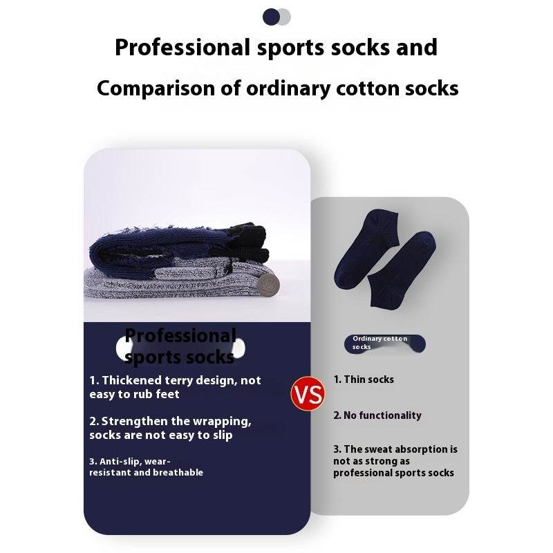 Mid-Calf Combed Cotton Sports Socks - Breathable & Sweat-Absorbent - Buy Center