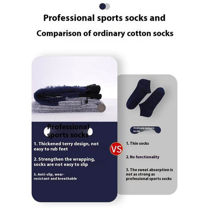 Mid-Calf Combed Cotton Sports Socks - Breathable & Sweat-Absorbent - Buy Center