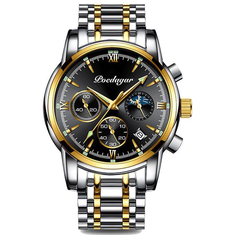 Multifunctional Men's Waterproof Watch - Luminous Quartz Style from Buycenter - Buy Center