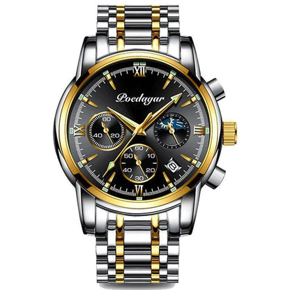 Multifunctional Men's Waterproof Watch - Luminous Quartz Style from Buycenter - Buy Center