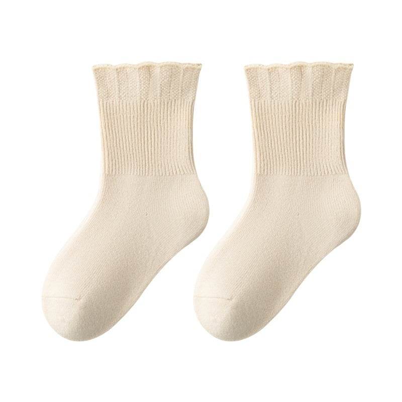 Girls' Breathable Cotton Lace Socks - Cute, Multi-Color Styles for Kids - Buy Center