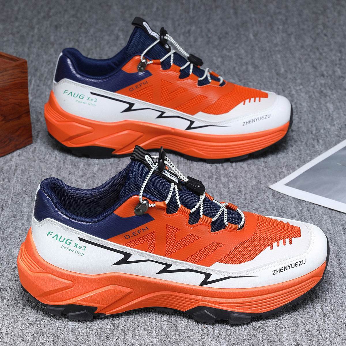 Buycenter Men’s Colorblock Sneakers - Casual Hiking & Running Shoes - Buy Center