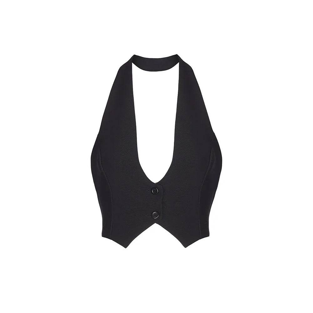 Sexy Backless Halter Vest - Slim Fit Women's Camis in Chic Colors - Buy Center