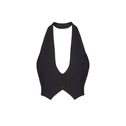Sexy Backless Halter Vest - Slim Fit Women's Camis in Chic Colors - Buy Center