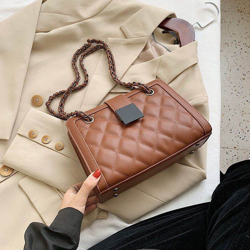 Fashion All-Match Crossbody Chains Bag - Trendy Corduroy Style 2025 - Buy Center